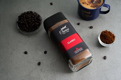 Image of Chariot New York Classic Agglomerated Instant Coffee 200g with Premium 400ml Stainless Steel Coffee Mug | Strong, Bold & Aromatic Coffee | Easy to Brew, Cafe-Style Experience