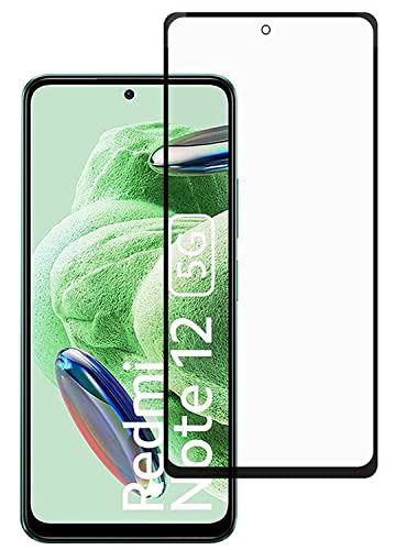 Image of ZARALA Tempered Glass Screen Protector Compatible for Redmi Note 12 5G (Black) with Edge to Edge Coverage and Easy Installation kit (Redmi Note 12 5G)