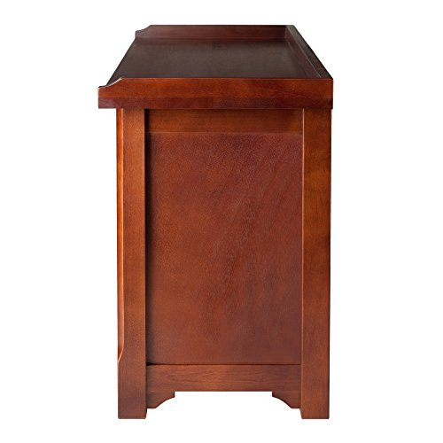 Winsome Wood Milan Bench, Antique Walnut #TOP4