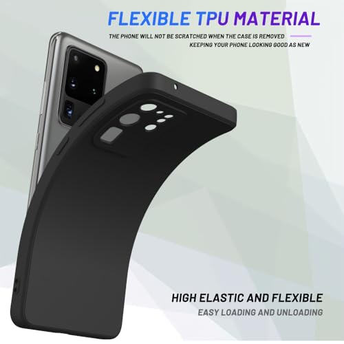 Image of for Samsung Galaxy S20 Ultra Case Black, Scratch Resistant with Soft Touch, Slim Thin Phone Cover for Samsung Galaxy S20 Ultra