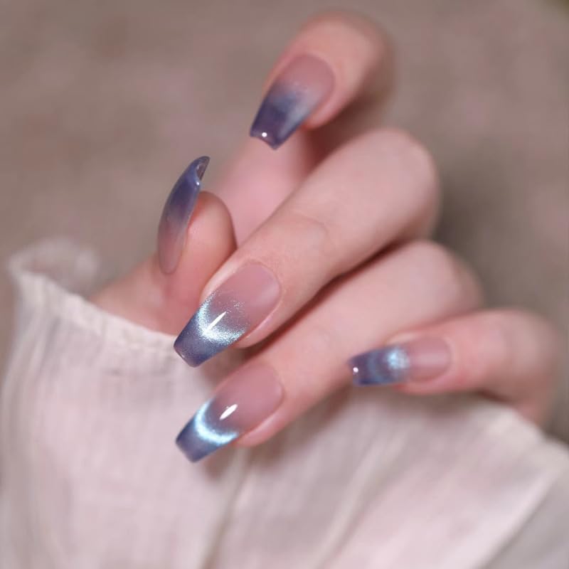 Ombre Press on Nails - Medium Length Acrylic Coffin Nails