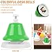 LOYORTY 8 Notes Colorful Desk Bells, Metal Hand Bells Set, Rainbow Music Bells for Chorus, Holiday Party Supplies, Birthday Gift