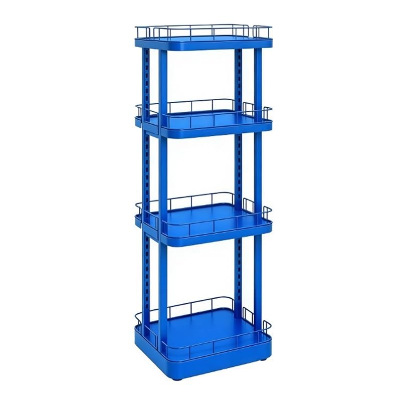 Distributeur Snacks pour La Vente Au Détail, Commercial Rayonnage Supermarché, Mobile Organisateur Rangement pour Bureau Cuisine Salle Bain(Blue)