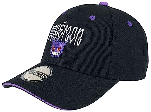 Pokémon Ectoplasma Unisexe Casquette Noir 85% Polyacrylique, 15% Coton