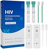 2× HIV Selbsttest für Zuhause – Mundhöhlenabstrich – Sanft, Nadelfrei & Schnell – Resultat nach 15 Minuten – Kompakte & Diskrete Verpackung