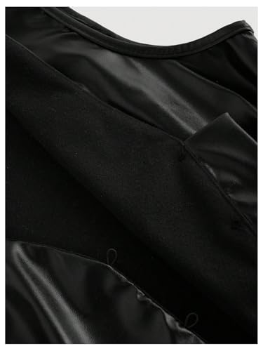 SOLY HUX Women's PU Leather Vest Tops Sexy Vintage Lace Up Button Down V Neck Crop Tank Tops4