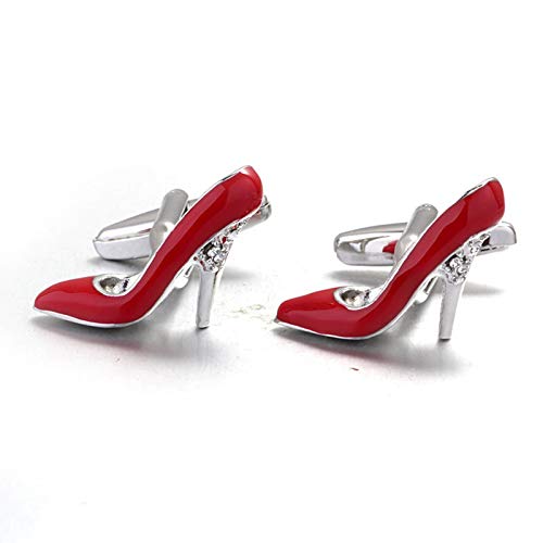 Mancuernillas Vintage para Hombre Daesar Tacones Rojos miniatura 5