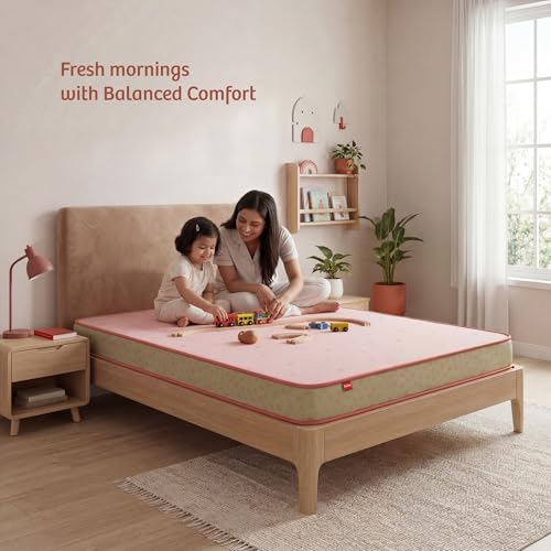 Image of Kurlon Ortho Comfort Mattress | Double Size 84x47x4 Inches | Medium Firm Perfect Spine Support | Enhanced Airflow Comfort | Durable Everyday Comfort | Soft Knitted Fabric Cover | 5 Years Warranty
