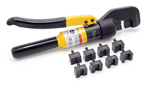 Titan Tools 11980 5 Ton Hydraulic Cable Crimper, Standard