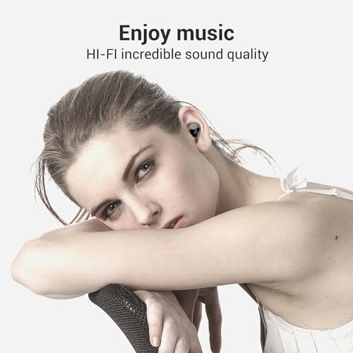 Image of EDYELL A1 Wireless Wireless:120H Playtime Bluetooth Earphones with LED Display In Ear Headphone with 3500Mah Charging Case ENCBuds Smooth Touch Control IPX7 Waterproof