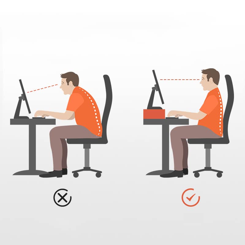 Support en bois pour ordinateur portable parfait pour le télétravail et le salon