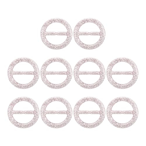 Clips ronds pour t-shirt et écharpe uxcell - Lot de 10 boucles plastique anti-tissu abîmé