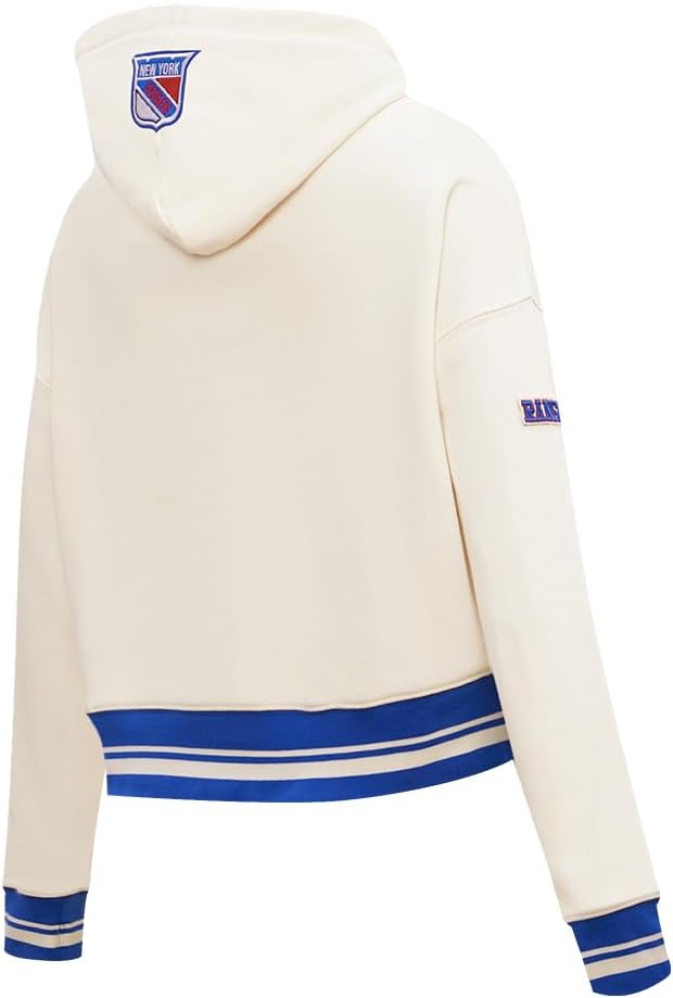 Pro Standard NHL Womens Retro Classics Brushed Back French Terry Cropped Pullover Hoodie