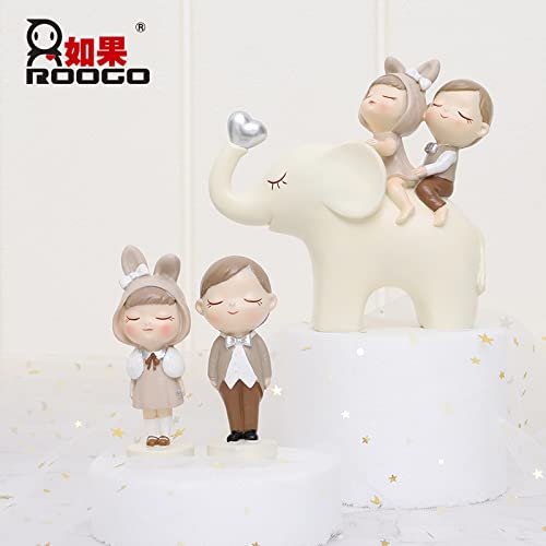 Amazon.co.jp: Roogo 樹脂彫像 手作り置物 可愛い贈り物 カップル恋人