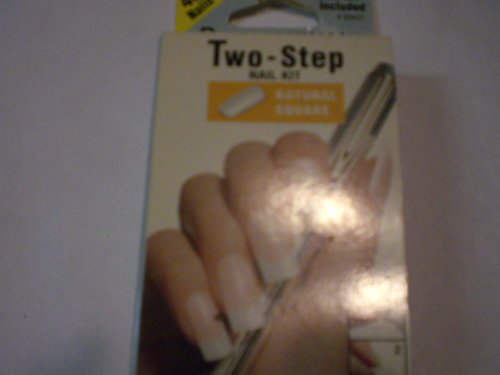 Broadway 2 Step Natural Square Nail Kit, 48 Nails with Nail Art