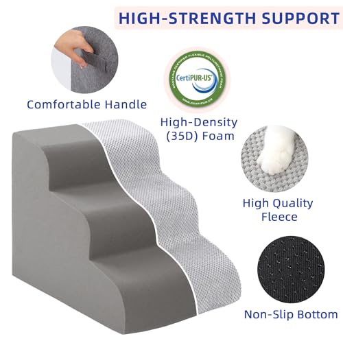 pettycare Rampa De Escadas Para Cães Para Camas Altas E Sofá, Degraus Curvos Para Cães E Gatos Peque