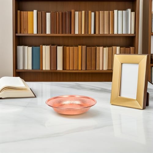 Cuenco de cobre refinado estilo retro para decoración de alta gama 8