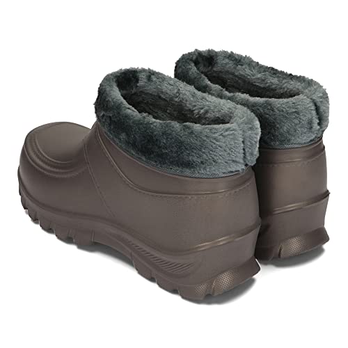 PLAME Gefütterte Gummistiefel für Herren und Damen - EVA Stiefel, Warme Regenstiefel, 36-46 EU (Graphite, 42)