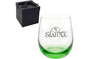 Slainte Irish Cheers Engraved Stemless Whisky Tumbler