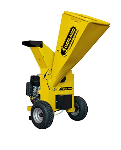 GARLAND CRUMMER 1220 QGW-V22 - Biotriturador de gasolina - Motor 4T, 420 cc y 11,5 CV de potencia. Trituración por cuchillas sobre disco hasta un diámetro máximo de rama de 10 cm.