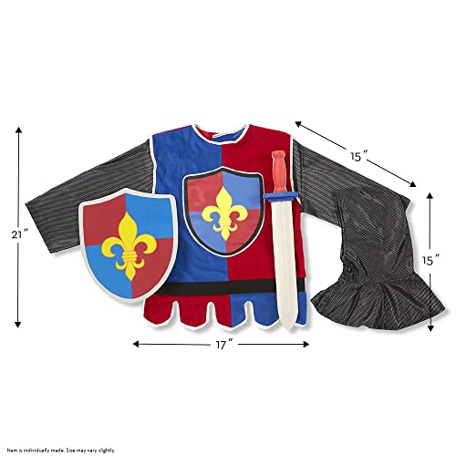 Melissa & Doug Knight Role Play Set - Medieval Knight Costume Pretend Play Dress-Up Costume Set For Toddlers And Kids Ages 3+ #TOP2