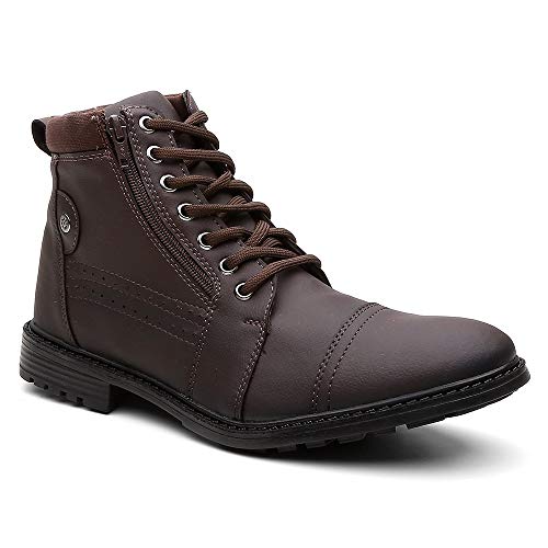 Bota Masculina Casual Coturnos Originais - Café/42
