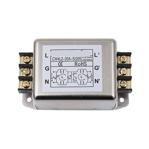 Filtre servo monophasé double section pour supprimer les parasites