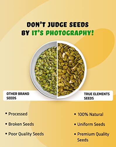 Image of True Elements Pumpkin Seeds 1kg - Immunity Booster Seeds for Eating | Protein Rich Seeds for eating | Healthy Diet Snacks