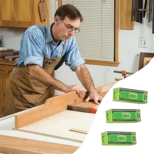 Wasserwaage, 6 Stück Mini-Wasserwaagen, kleine Blasenwasserwaage, Wasserwaage, Blasenwasserwaage, 15 x 15 x 40 mm