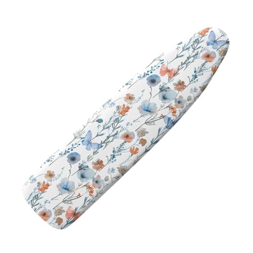 Image of Ironing Board Cover, Standard Size 15x54, Poppy Art Print, Elastic Edge, Resist Scorching, Adjustable Fastener, Fashion Iron Board Covers