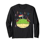 bandiera pansexual frog pan pride month lgbtq ally lgbt animal maglia a manica