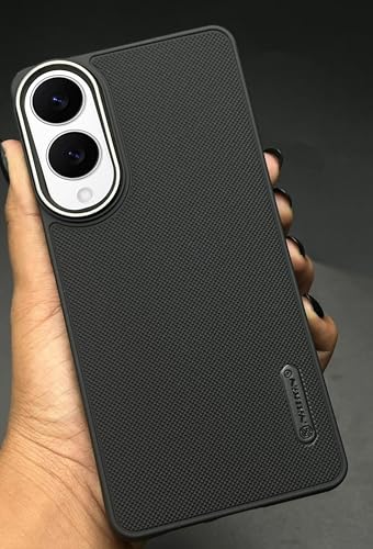 Image of NIUKIN Super Frosted Shield Pro Soft Mobile Back Case for Samsung Galaxy S25 Edge | Shockproof Scratchproof Cover | Black