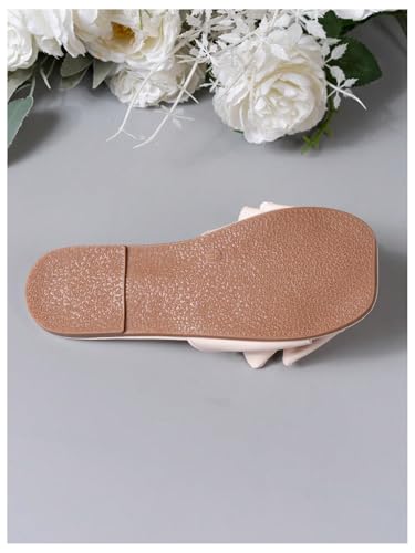 Image of Verdusa Girl's Bows Square Toe Sandals Casual Summer Flat Sandal