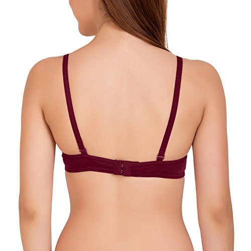 Image of Tweens - Medium Padded Cotton Rich Bra - Full Coverage, Seamless, Multiway Straps, Wirefree Everyday T-Shirt Bra