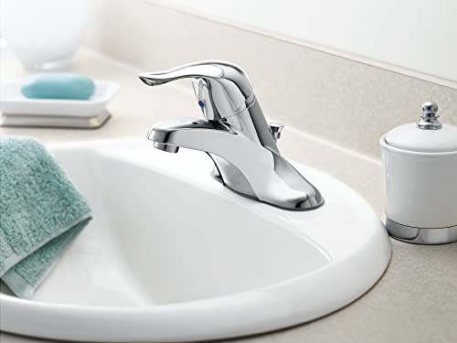 Moen Chateau Chrome One-Handle Lavatory Faucet Without Drain Assembly, L4605 #TOP4
