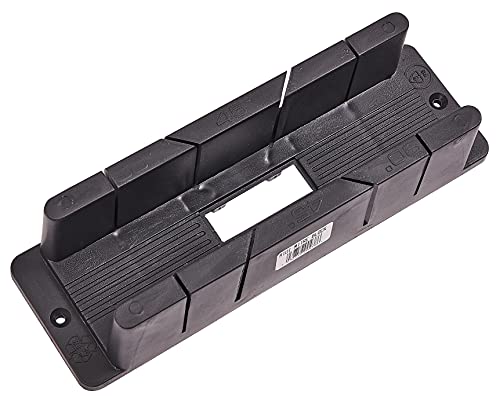 Amtech Midi Mitre Block 45/90 Guides for Precision Cutting in Framing Trim and Moulding Work Strong Recycled Plastic with Bench-Fix Countersinks