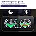 Car Inclinometer Car Tilt Gauge HUD Slope Meter,Universal Intelligent Car Inclinometer Tilt Gauge High Resolution HUD Digital Angle Slope Meter Car Slope Meter for Automobile