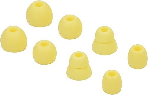 Juego de auriculares de silicona de repuesto para auriculares inalámbricos Powerbeats Pro Beats, 4 pares (amarillo)