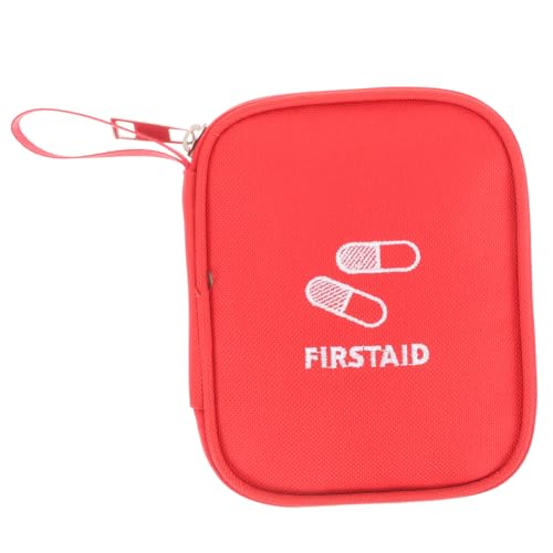HONITANO Bolsa Médica Portátil Pequeña Con Cremallera Bolsa De Emergencia Para Primeros Auxilios Botiquín De Viaje Resistente y Fácil De Transportar Para Camping Senderismo y Uso Doméstico