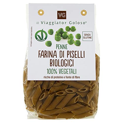 il Viaggiator Goloso Penne Farina di Piselli Biologici, 250g