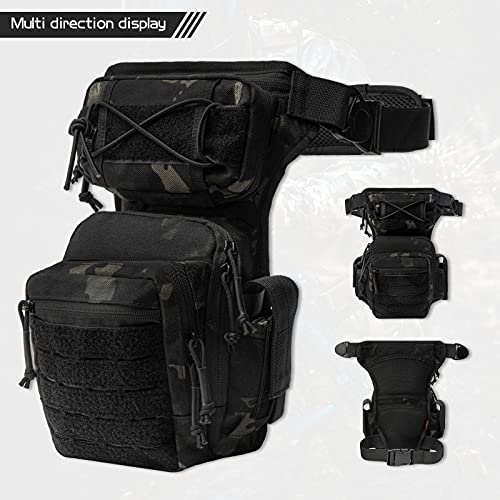 Drop Leg Bag for Men Women Military Tactical Thigh Pack Pouch Multifunctional Tactical Package Outdoor Hiking Thigh Bag - Image 4