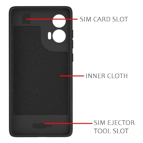 Image of Shockproof Case for Motorola Edge 50 Fusion 5G | Full Camera Protection | TPU Flexible Back Cover for Motorola Edge 50 Fusion 5G (Matte Black)