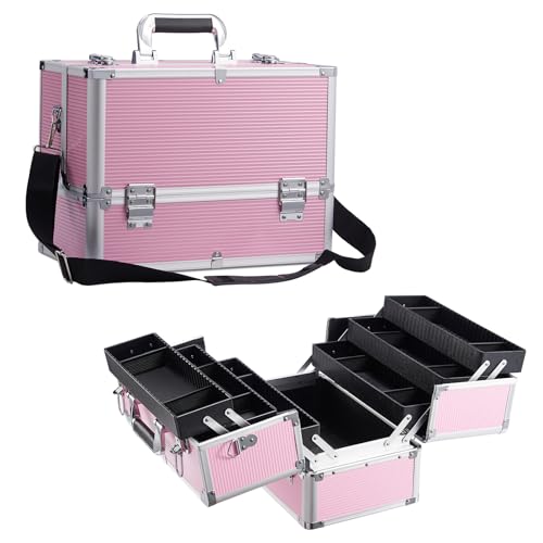 Joligrace Maletin Maquillaje Grande Estuche Maquillaje Neceser