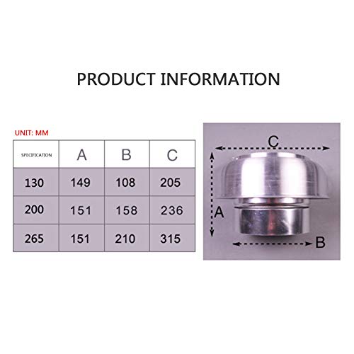 Capuchon de cheminée en aluminium pour protection anti-oiseaux et pluie - 5