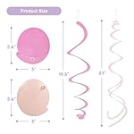 48PCS Pastel Paper Swirl Decorations Hanging Ceiling Streamers for Birthday, Spring, Bridal, Gender Reveal, Wedding, or Everyday Party Decor - Image 4