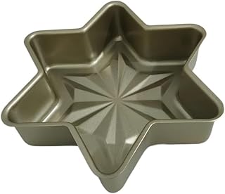 1PC Hexagonal Non-Stick Snowflake Cake Mold, Creative Cheese Mousse & Sponge Bread Baking Pan, Reusable Face Design Bakeware Tray for Home Baking & DIY Pastries
