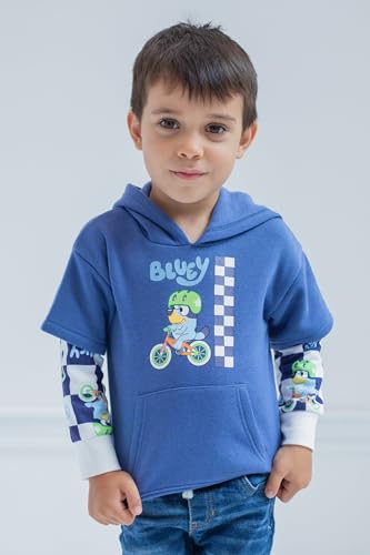 Bluey Fleece Hangdown Hoodie Toddler to Little Kid4