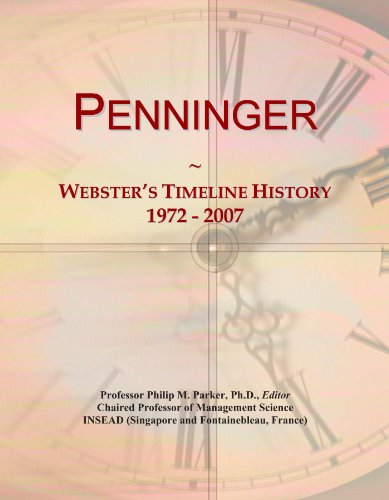 Penninger: Webster's Timeline History, 1972 - 2007
