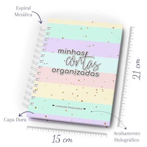 Planejador Financeiro - Minhas Contas Organizadas Capa Dura Pastel