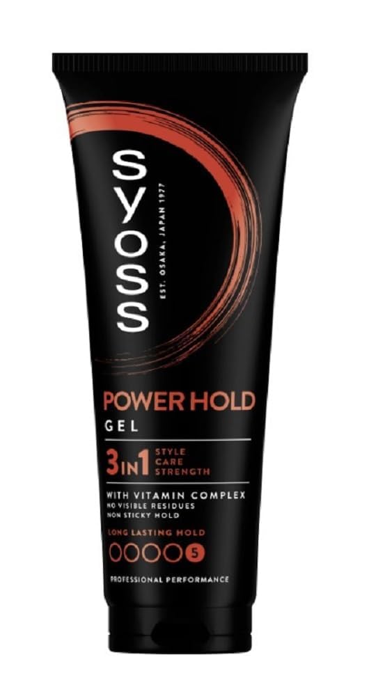 Syoss Men Power Hold Styling Gel 250ml 6 Stück